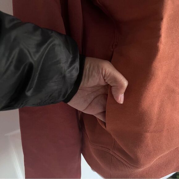 Allbirds R&R Cotton Blend Hoodie Sweatshirt in Terracotta Medium - Picture 5 of 11